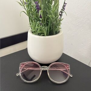 SHEIN Clear Oversized Round Sunglasses - Model 2603 Pink Tint